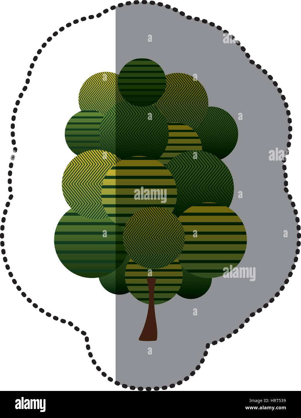 stamp stylized tree icon Stock Vector Image & Art - Alamy