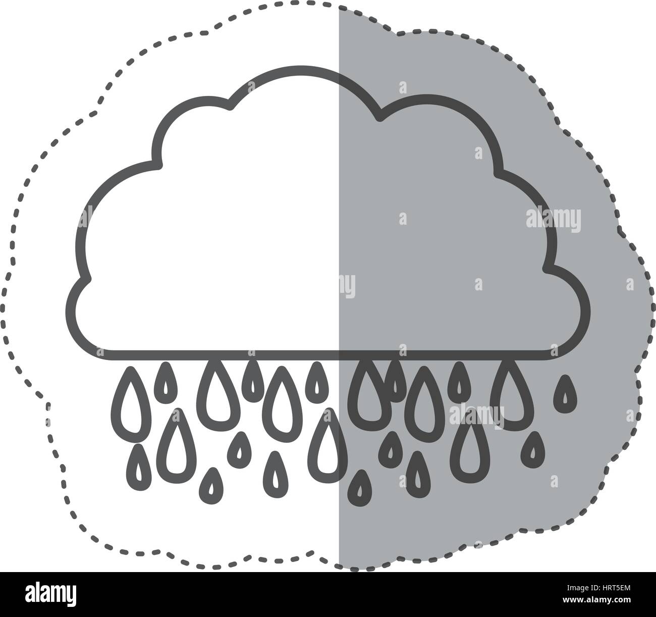 figure cloud rainning icon Stock Vector Image & Art - Alamy