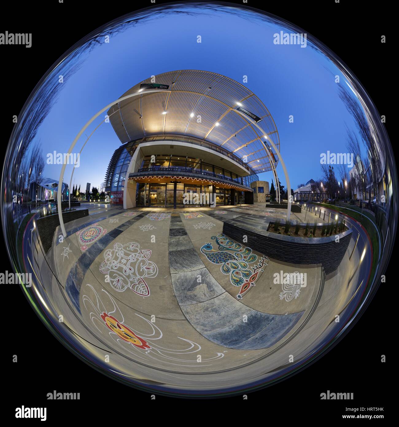 Angular map view of Mondavi Center Stock Photo