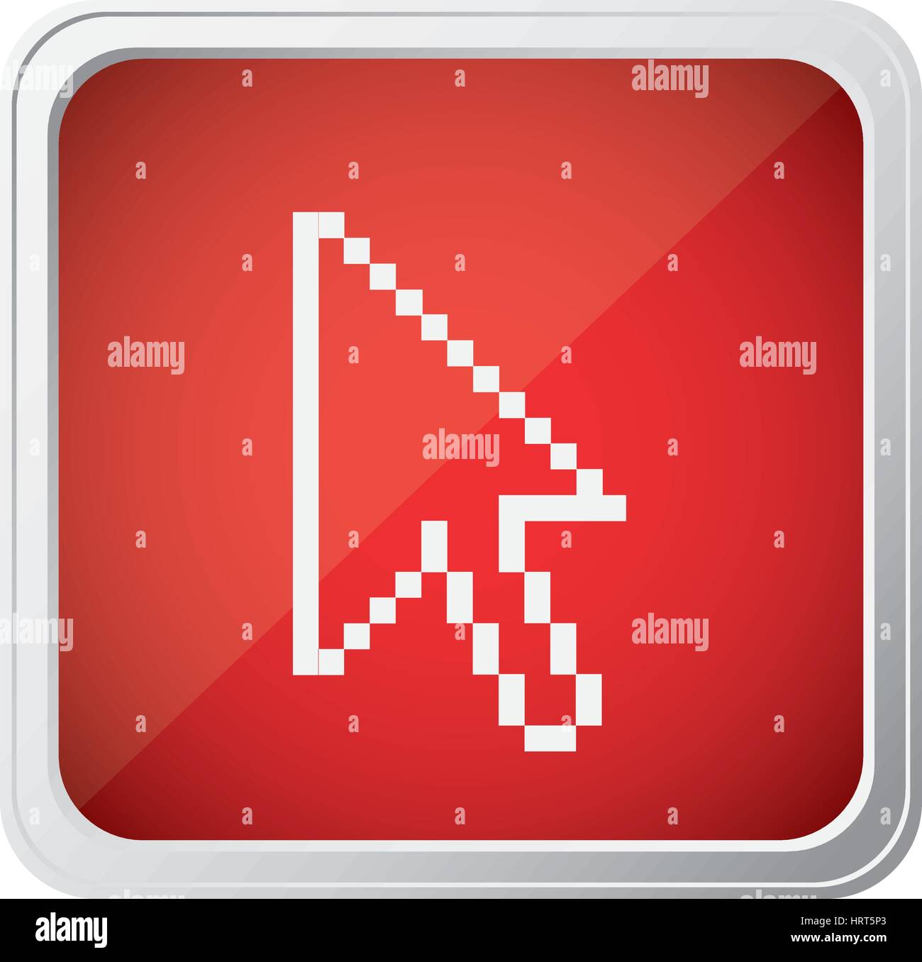 red emblem mouse cursor icon Stock Vector Image & Art - Alamy