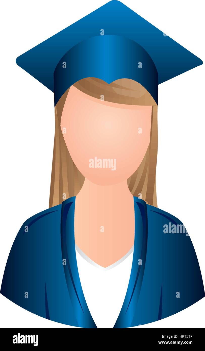 color woman graduation icon Stock Vector Image & Art - Alamy