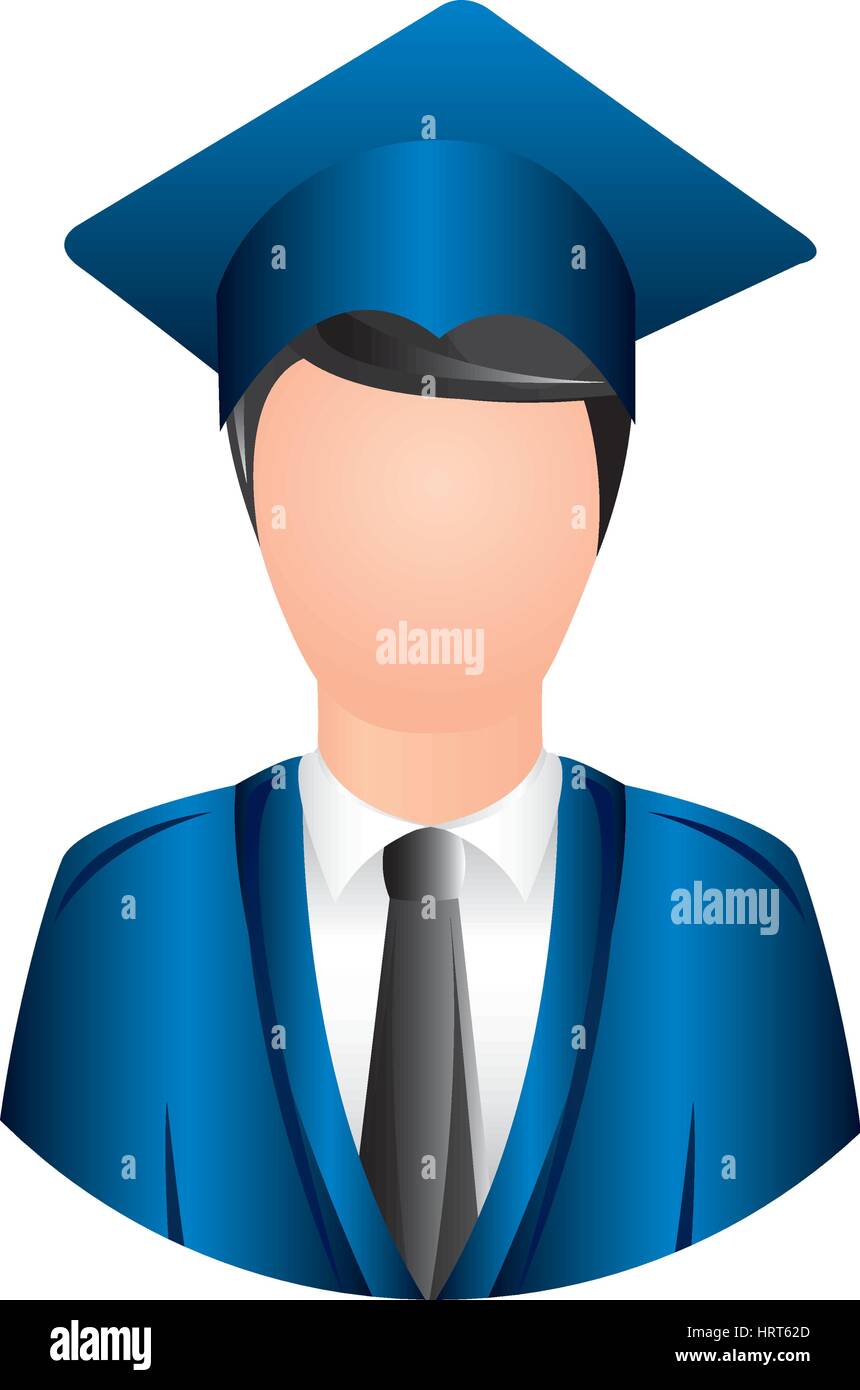 colorful man graduation icon Stock Vector Image & Art - Alamy