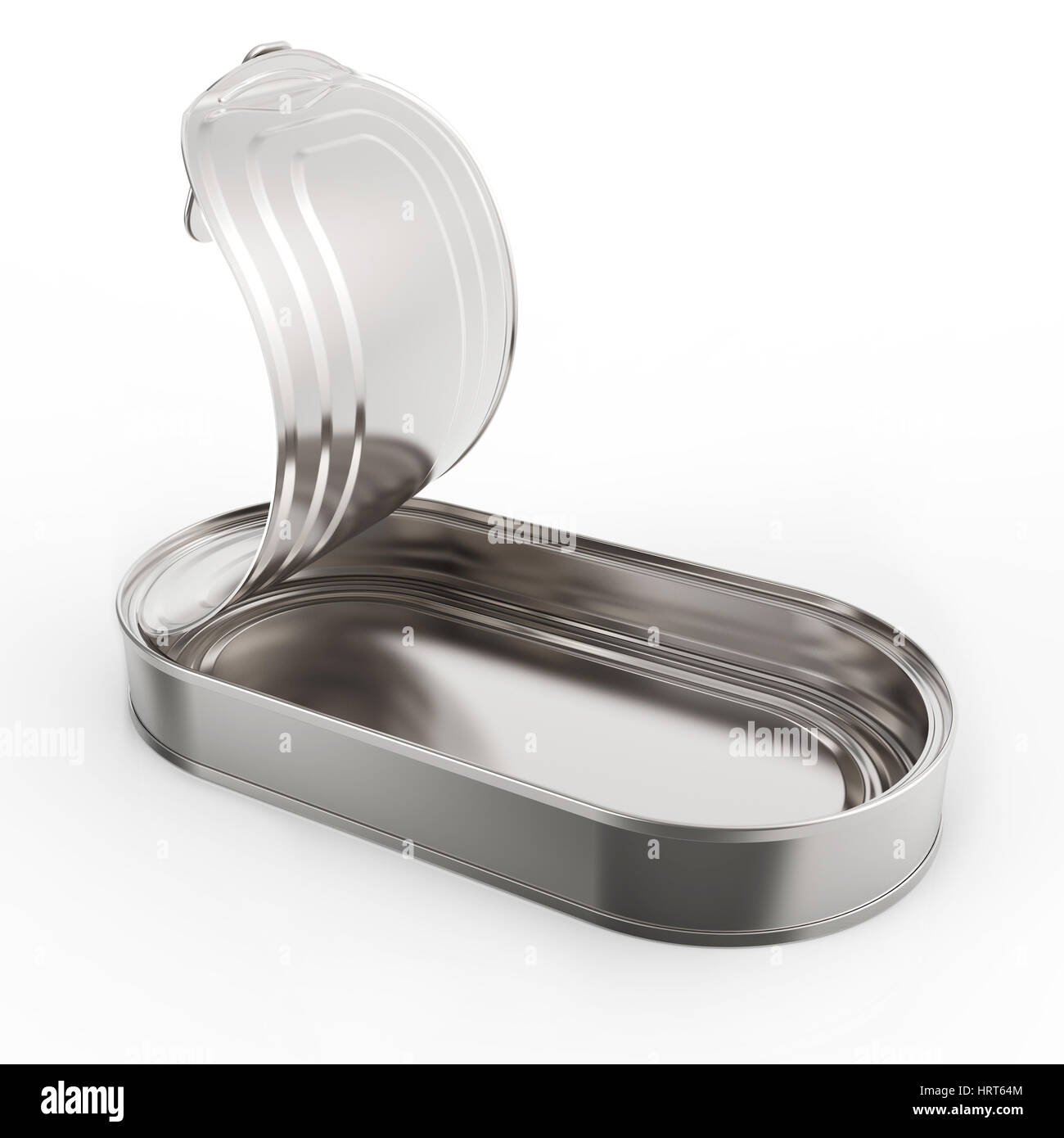 Download Long Open Metal Tin Can On White Background 3d Rendering Stock Photo Alamy Yellowimages Mockups