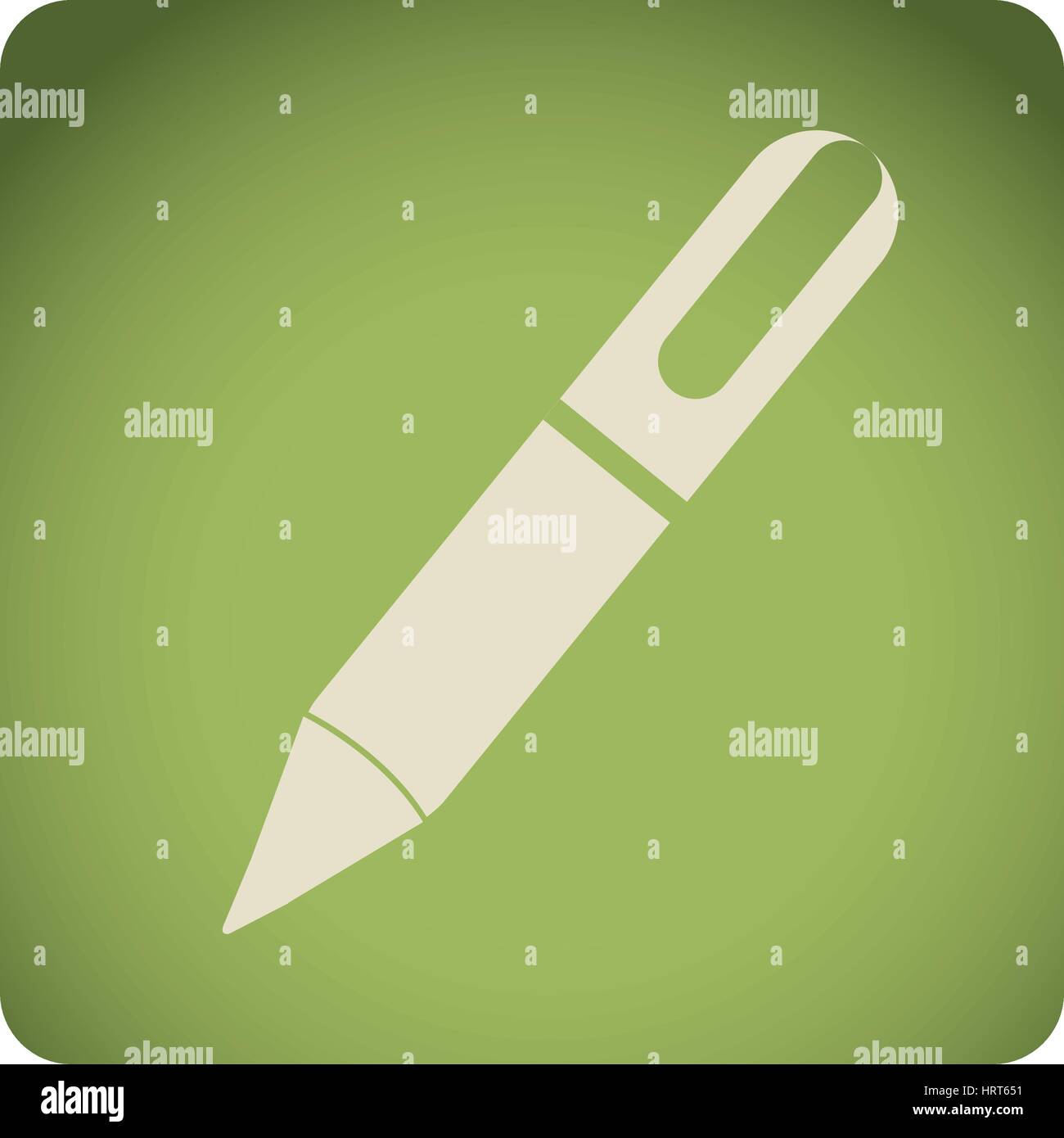 Ballpoint pen green Stock Vector Images - Alamy