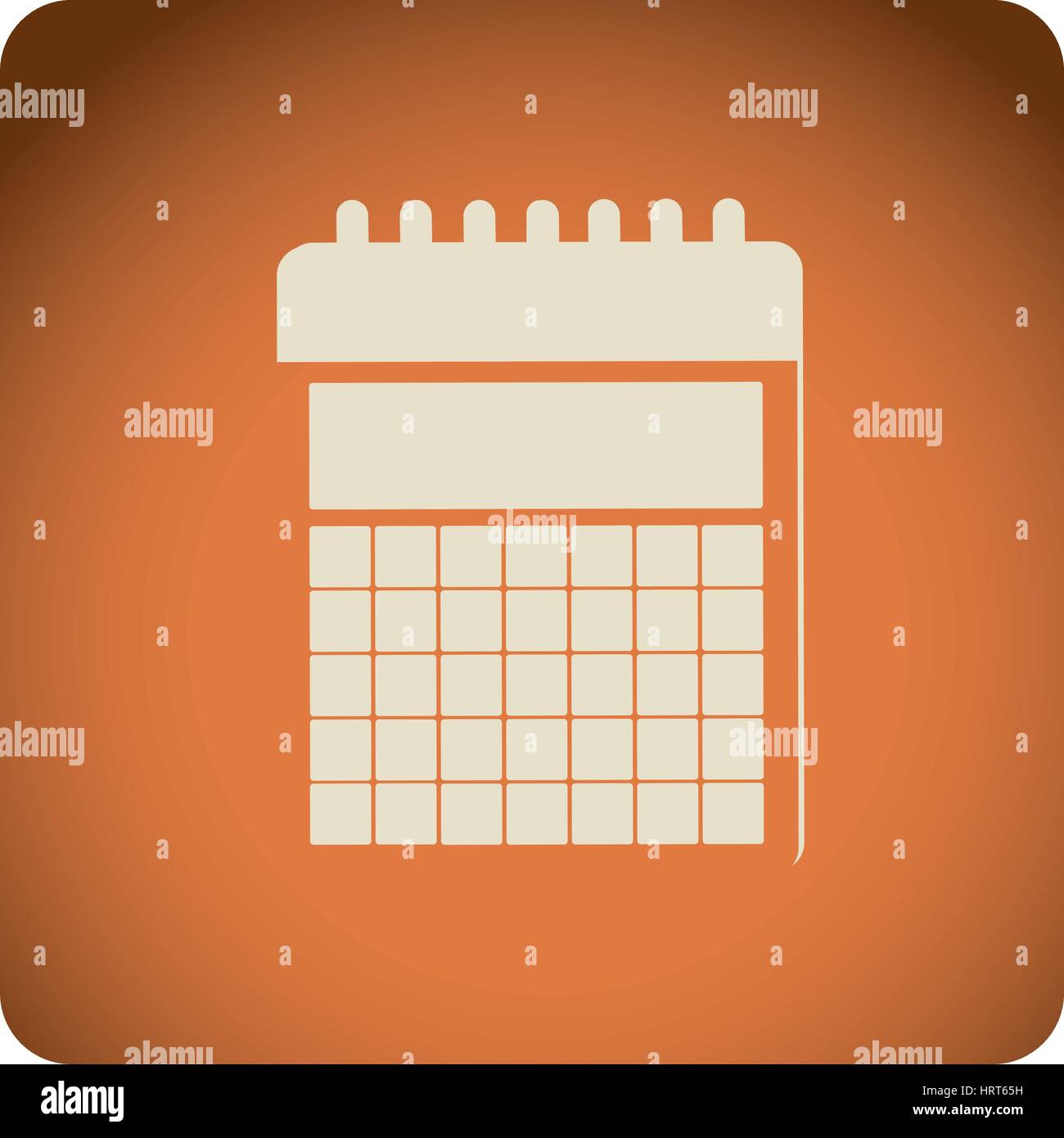 orange emblem calendar icon Stock Vector Image & Art - Alamy