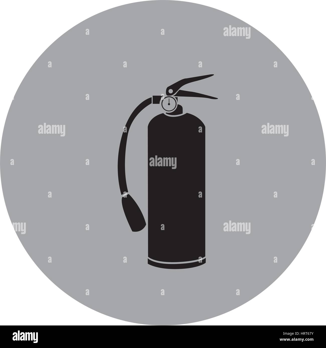 blue emblem sticker extinguisher icon Stock Vector Image & Art - Alamy