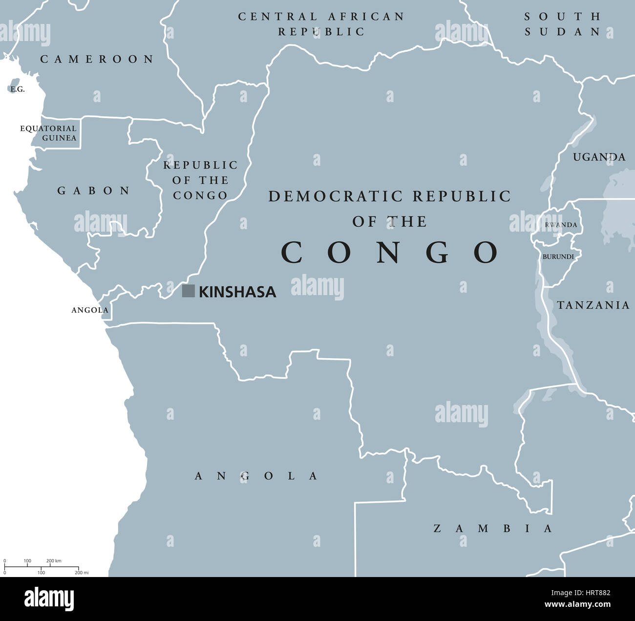 Dr Congo Africa Map At Evelyn Shank Blog
