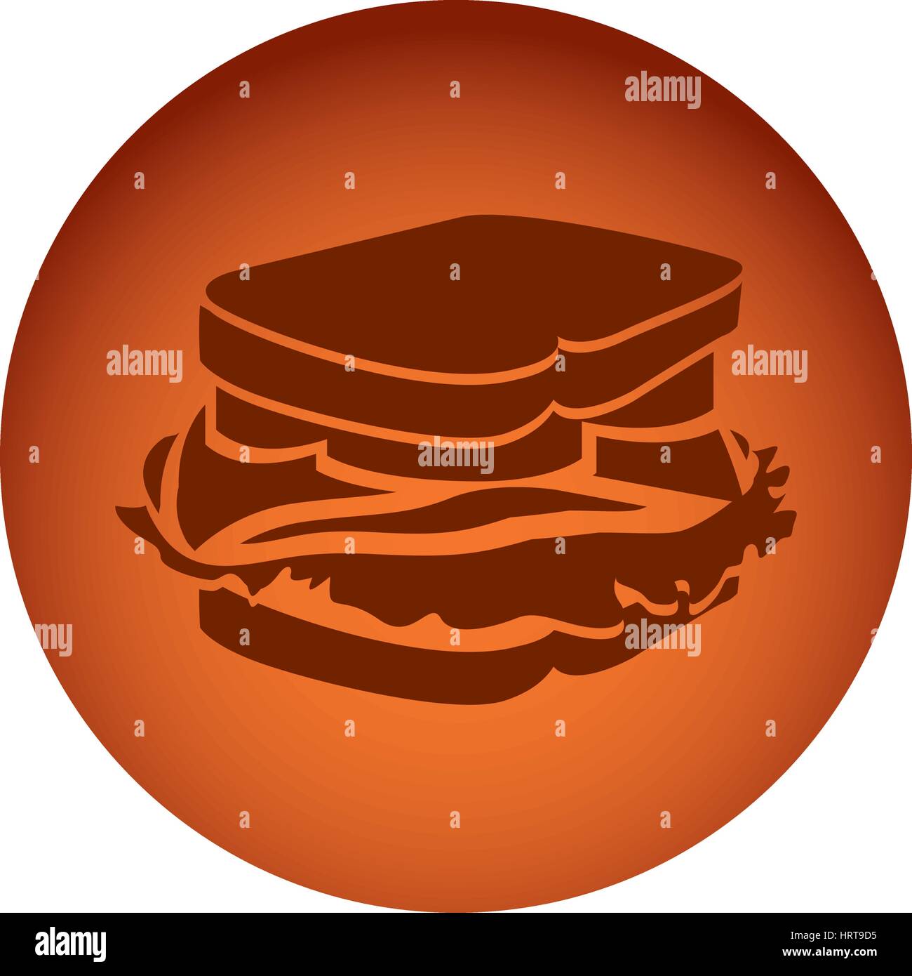 orange emblem sandwich icon Stock Vector Image & Art - Alamy
