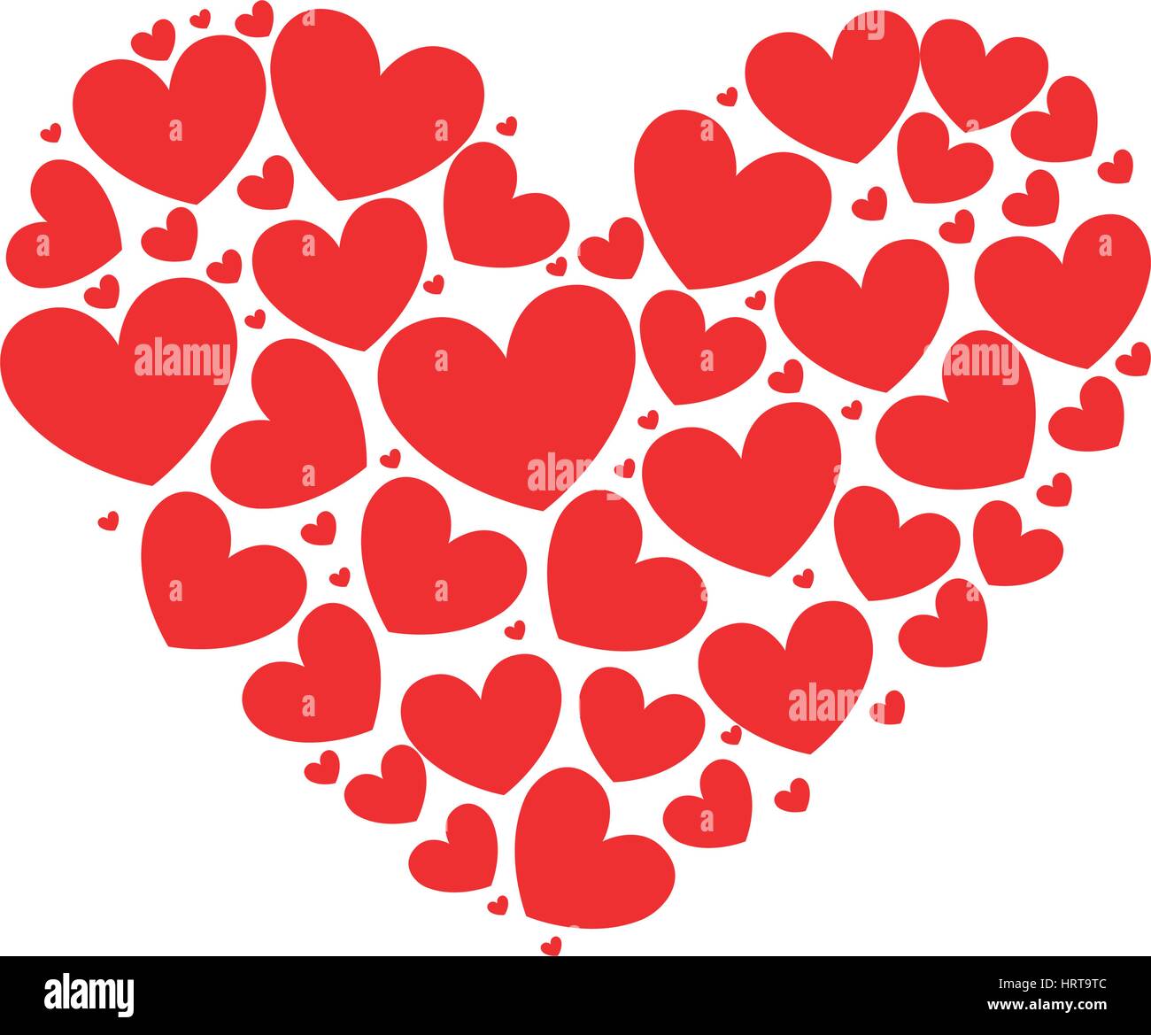 silhouette pattern red heart design icon Stock Vector Image & Art - Alamy