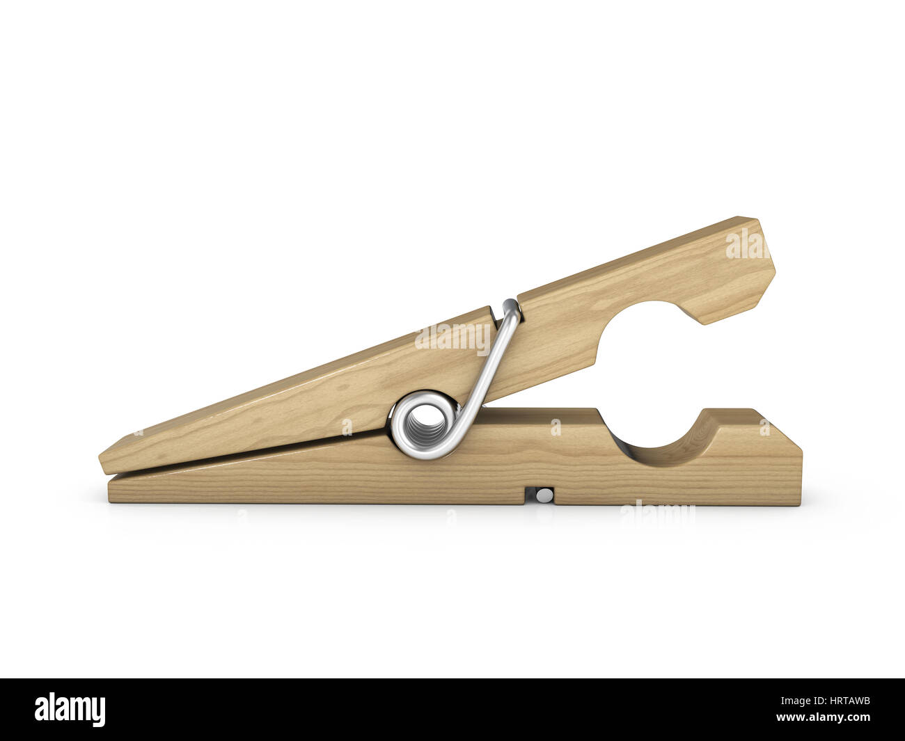Peg on a white background. 3d illustration Stock Photo - Alamy