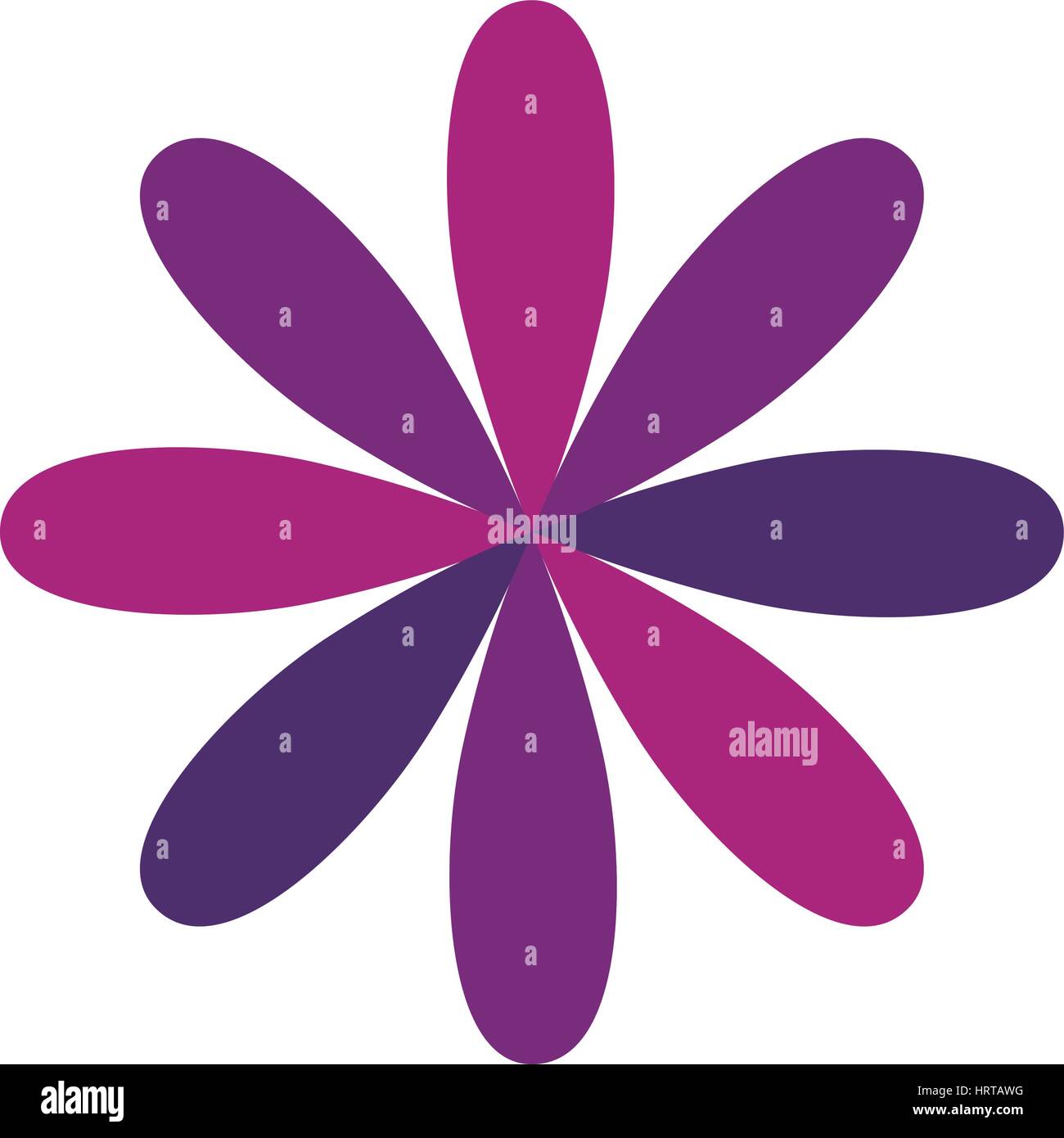 purple flower formed by some petals Stock Vector Image & Art Alamy