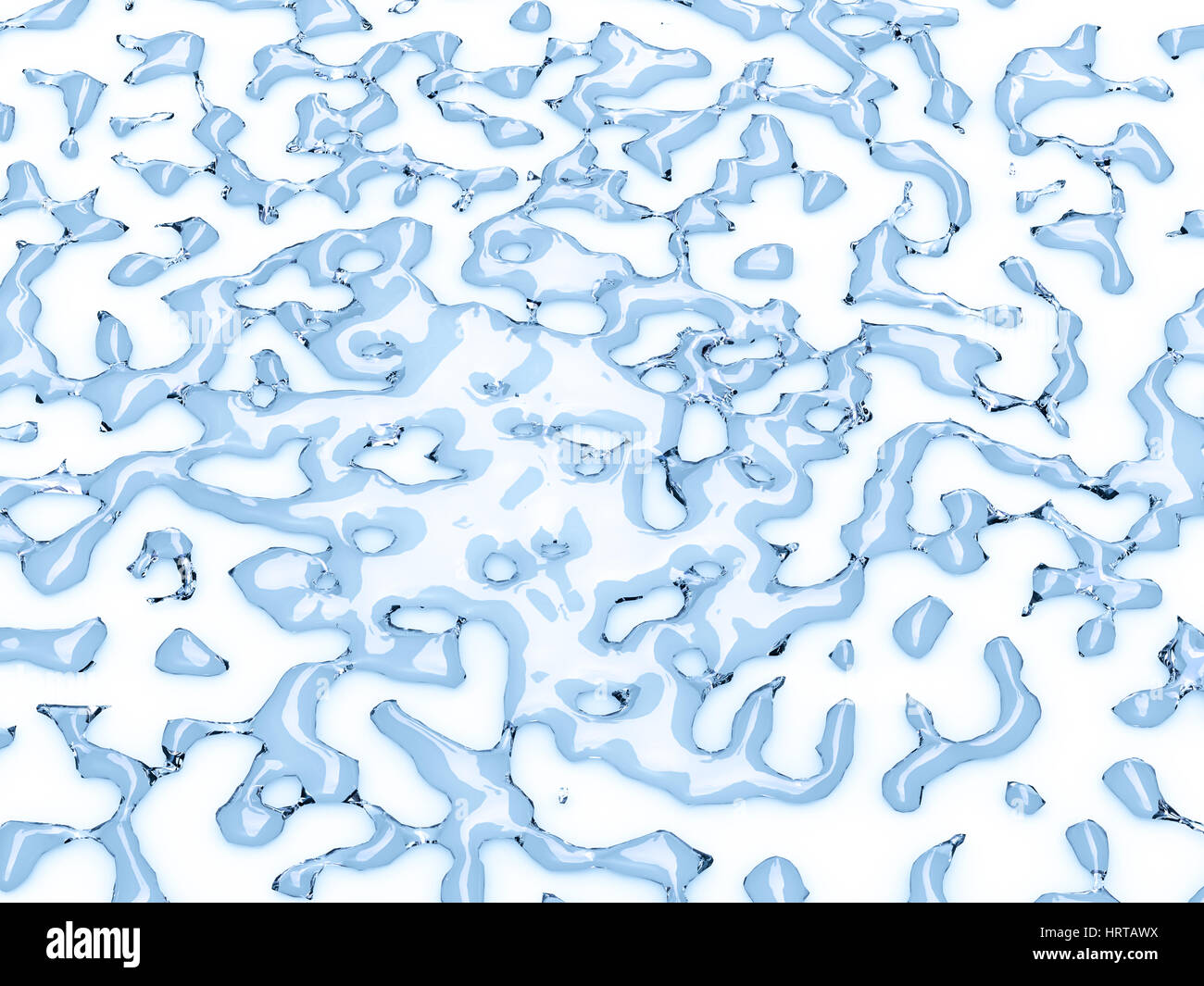 Water drops on a white background. 3D illustration Stock Photo - Alamy