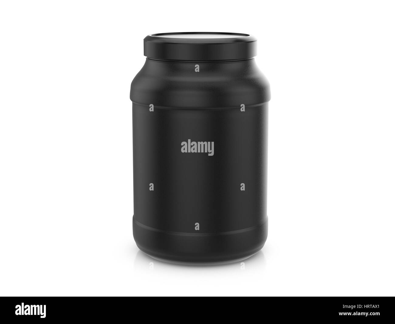 Whey protein bottle container Black and White Stock Photos