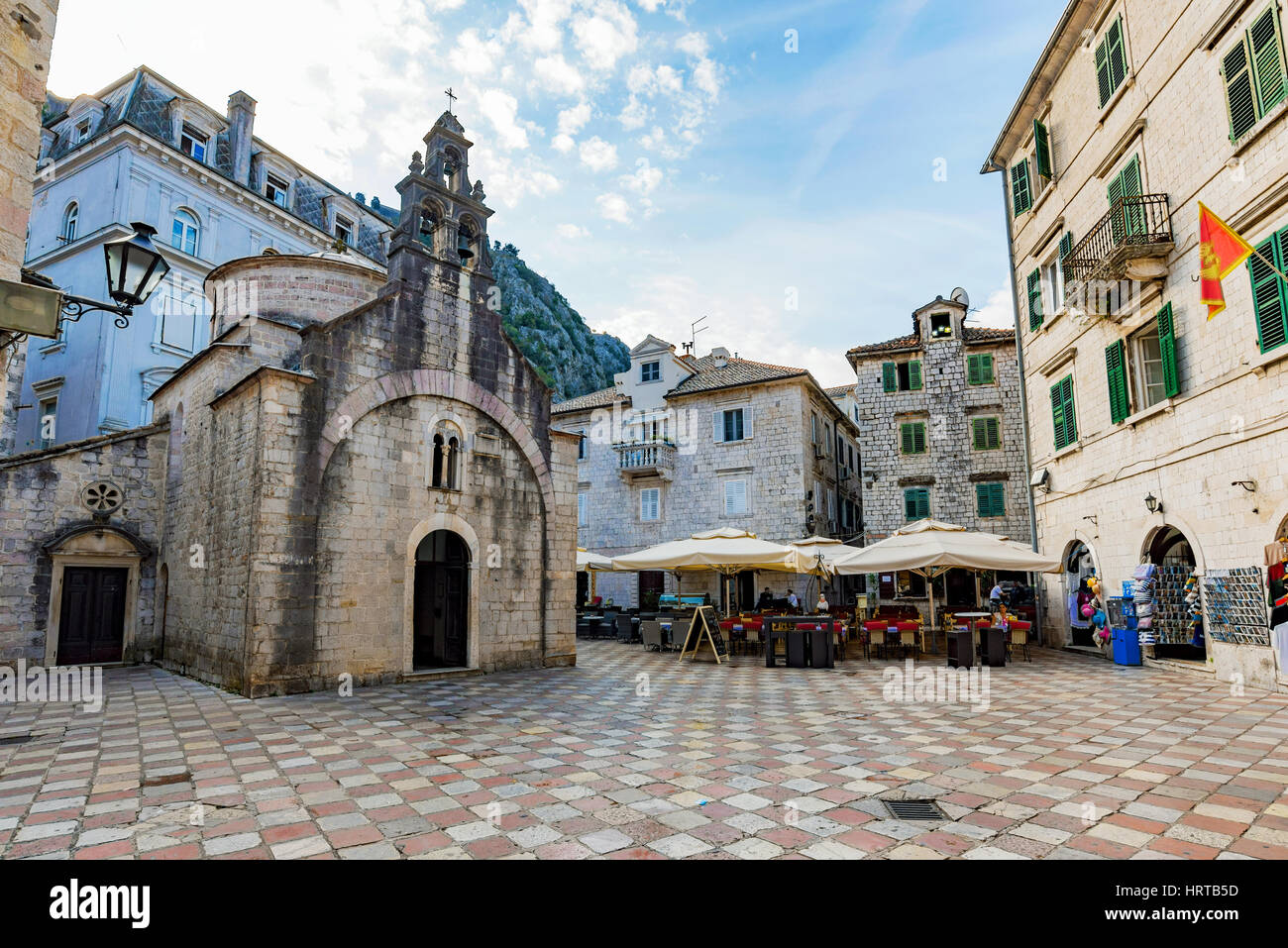 KOTOR MONTENEGRO SEPTEMBER 21 This Is The Center Of Kotor Old Town kotor-montenegro-september-21-this-is-the-center-of-kotor-old-town