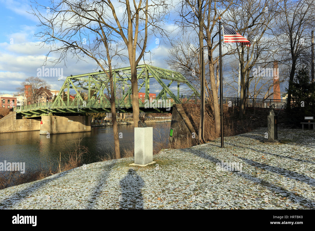 Erie Canal Seneca Falls New York Stock Photo Alamy
