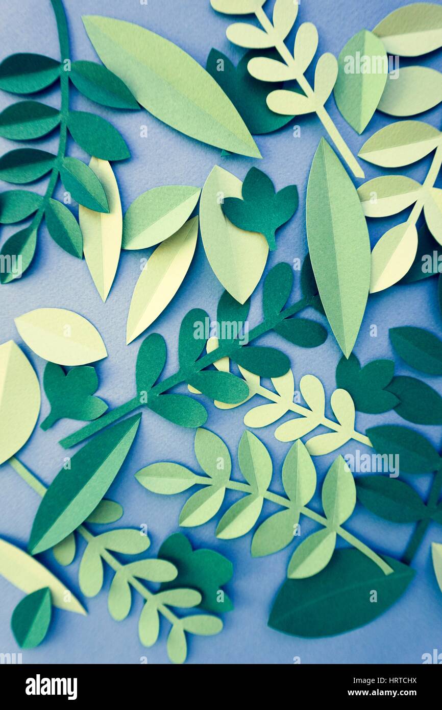 Flowers Handmade Design Papercraft Art Stock Photo Alamy