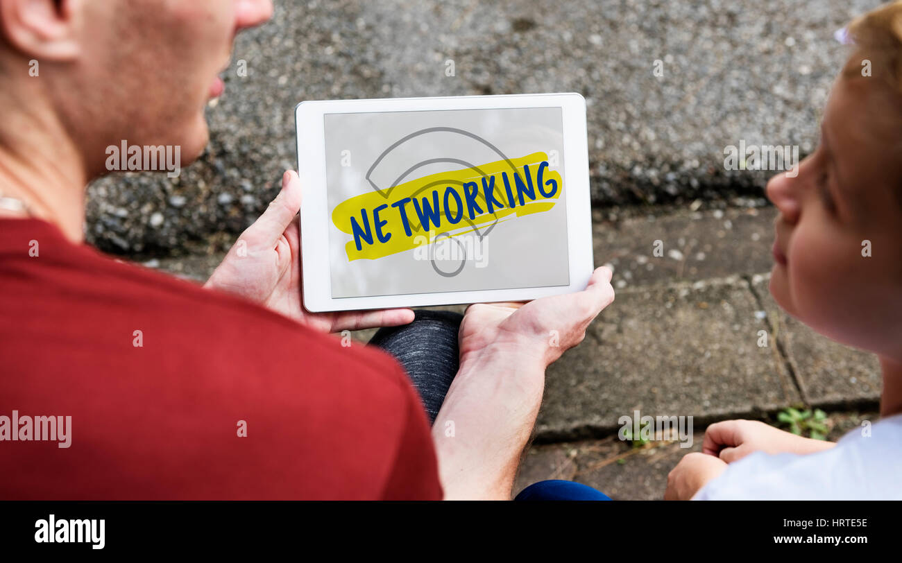 Network WiFi Logo SIgn Concept Stock Photo