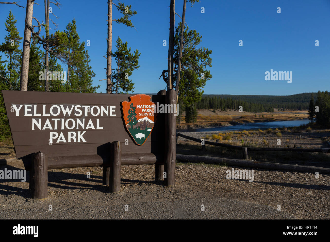 South Entrance Yellowstone National Park sign, Yellowstone National