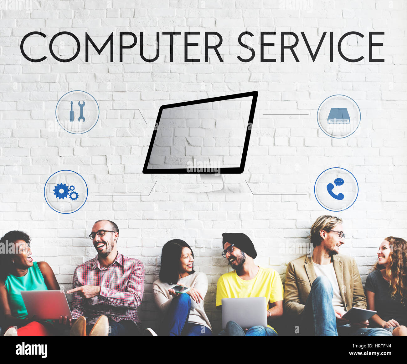 Computer Service Connection Assistance Support Concept Stock Photo Alamy