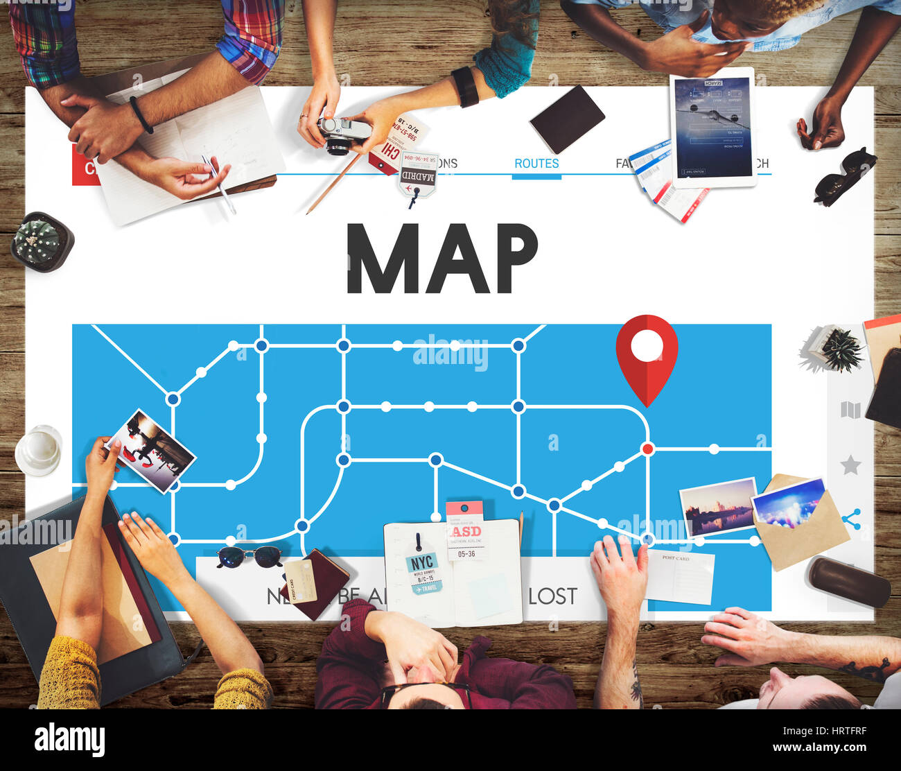 GPS Map Directions Navigation Location Stock Photo - Alamy
