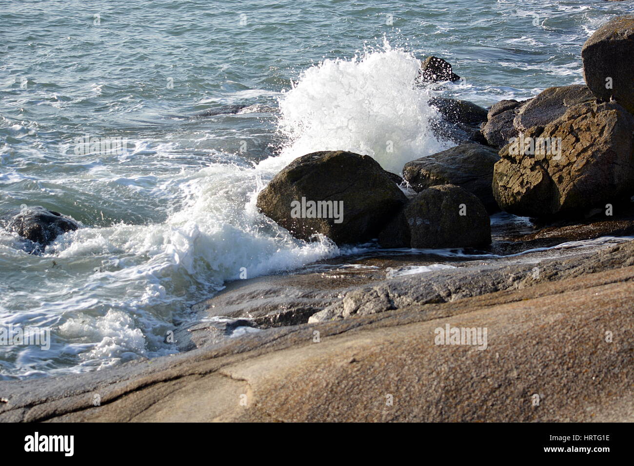 Mer et vagues Stock Photo - Alamy