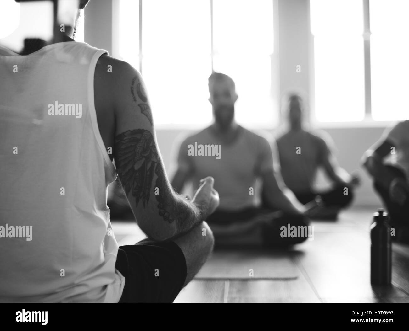 Fitness class Black and White Stock Photos & Images - Alamy