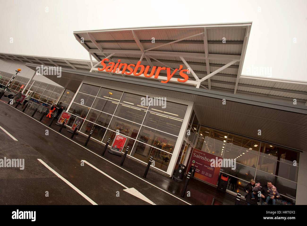 Sainsbury's Supermarket , Morecambe , England Stock Photo Alamy