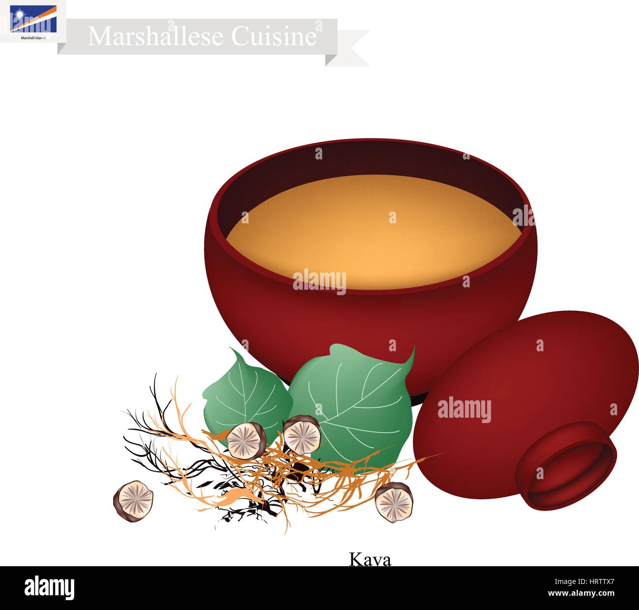 Traditional kava Stock Vector Images Alamy