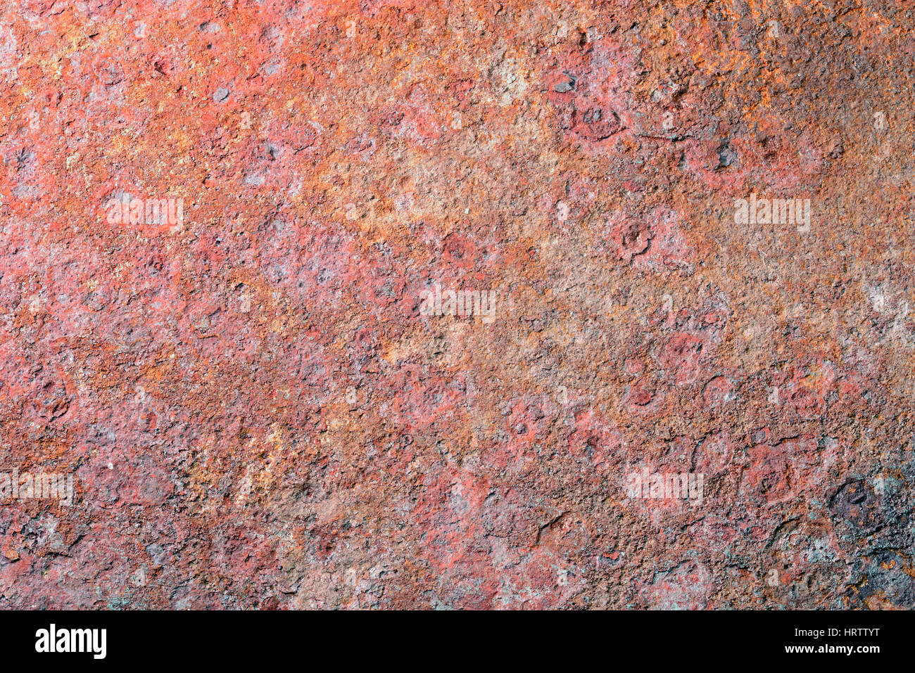 detailed surface of rusty metallic plate Stock Photo