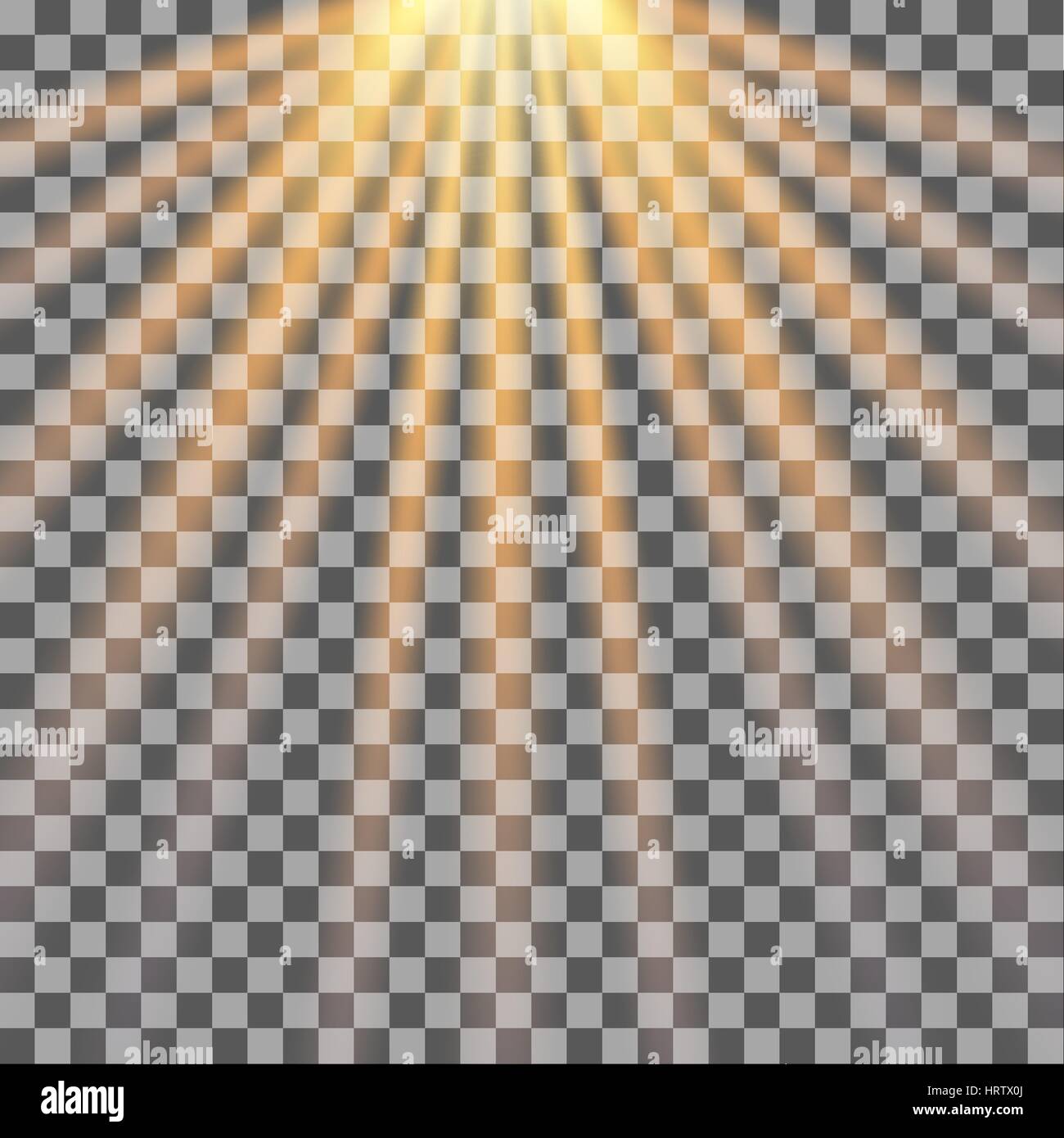 Sun rays on transparent background. Sunlight. Vector illustration Stock  Vector Image & Art - Alamy