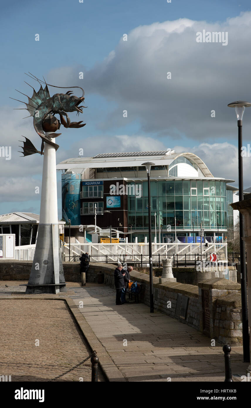 The National Marine Aquarium at the Barbican in Plymouth South Devon
