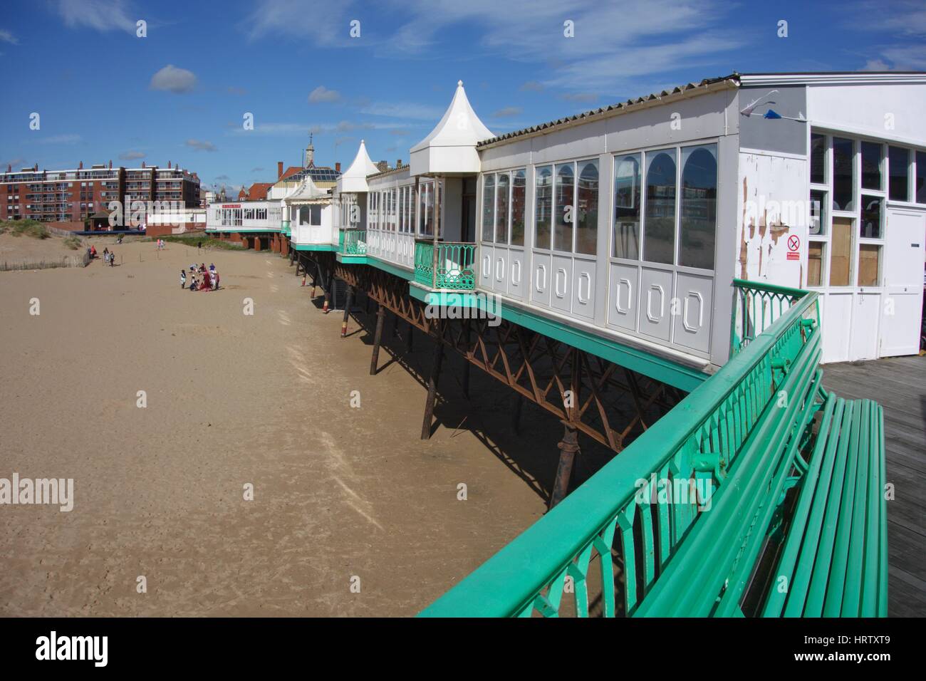St Annes Pier and beach Stock Photo