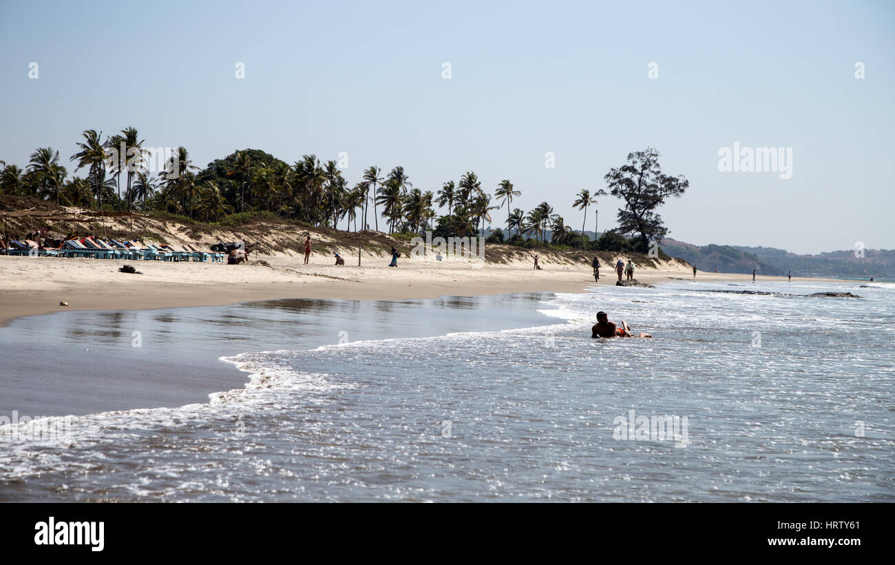 Morjim Beach North Goa India Stock Photo 135157849 Alamy
