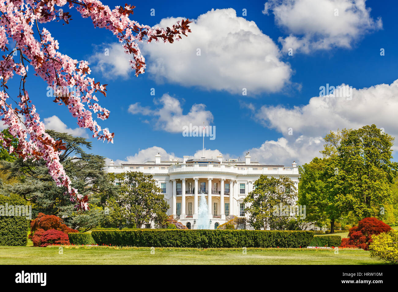 The White House At Spring Washington Dc Stock Photo 135159268
