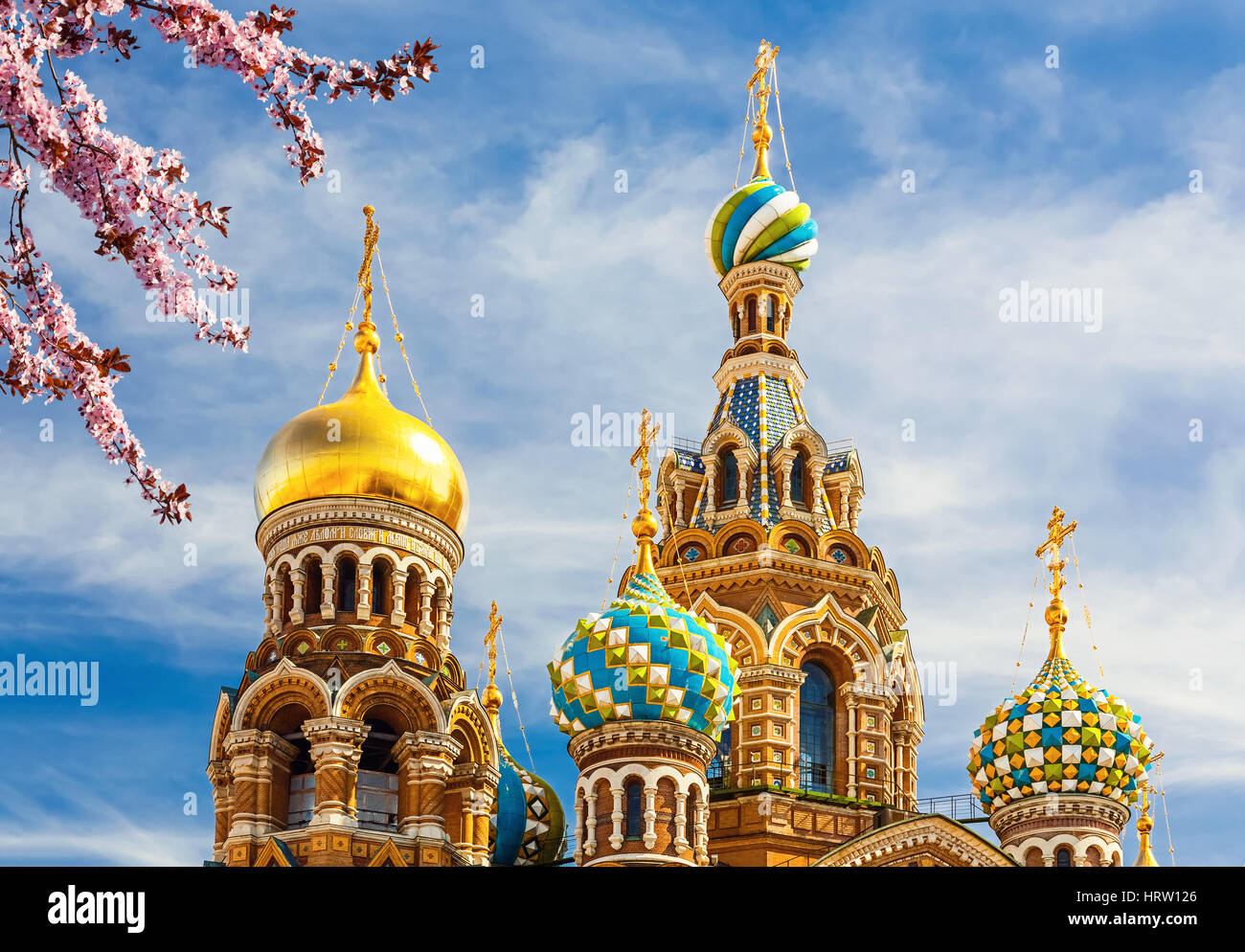 Church of the Savior on Spilled Blood in St. Petersburg, Russia Stock Photo