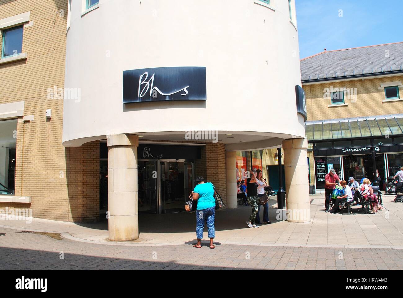 A branch of department store chain British Home Stores (BHS) at Hastings, England on June 8, 2016. The business entered liquidation in June 2016. Stock Photo