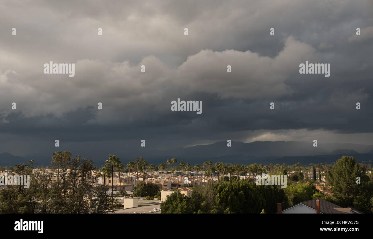 Rain in Los Angeles Stock Photo Alamy