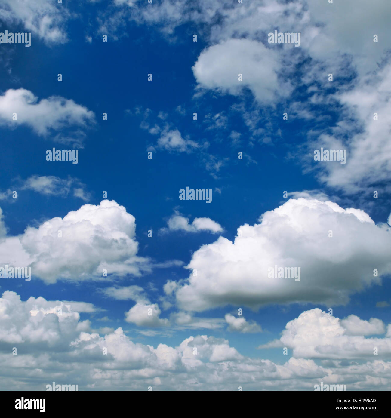 Beautiful blue sky with clouds closeup Stock Photo - Alamy