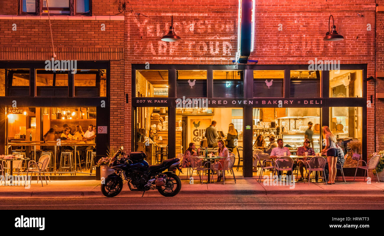 Evening at Gil's Goods and the Murray Bar in downtown Livingston