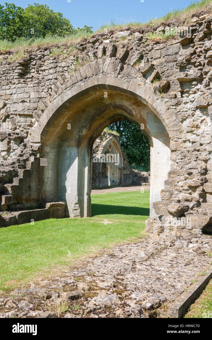 The ruins of Hailes Abbey near Gloucestershire, England. UK