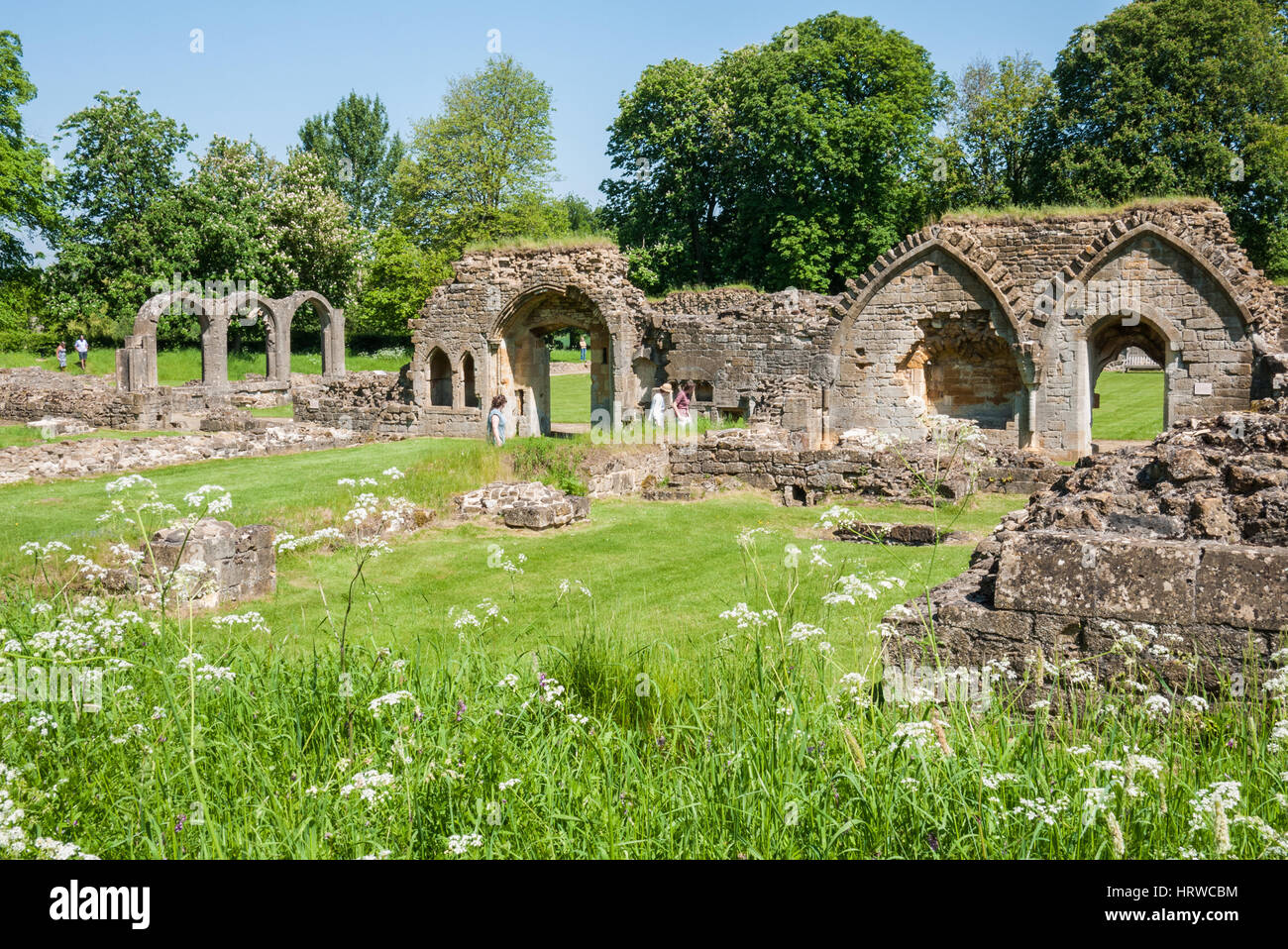 The ruins of Hailes Abbey near Gloucestershire, England. UK Stock Photo Alamy