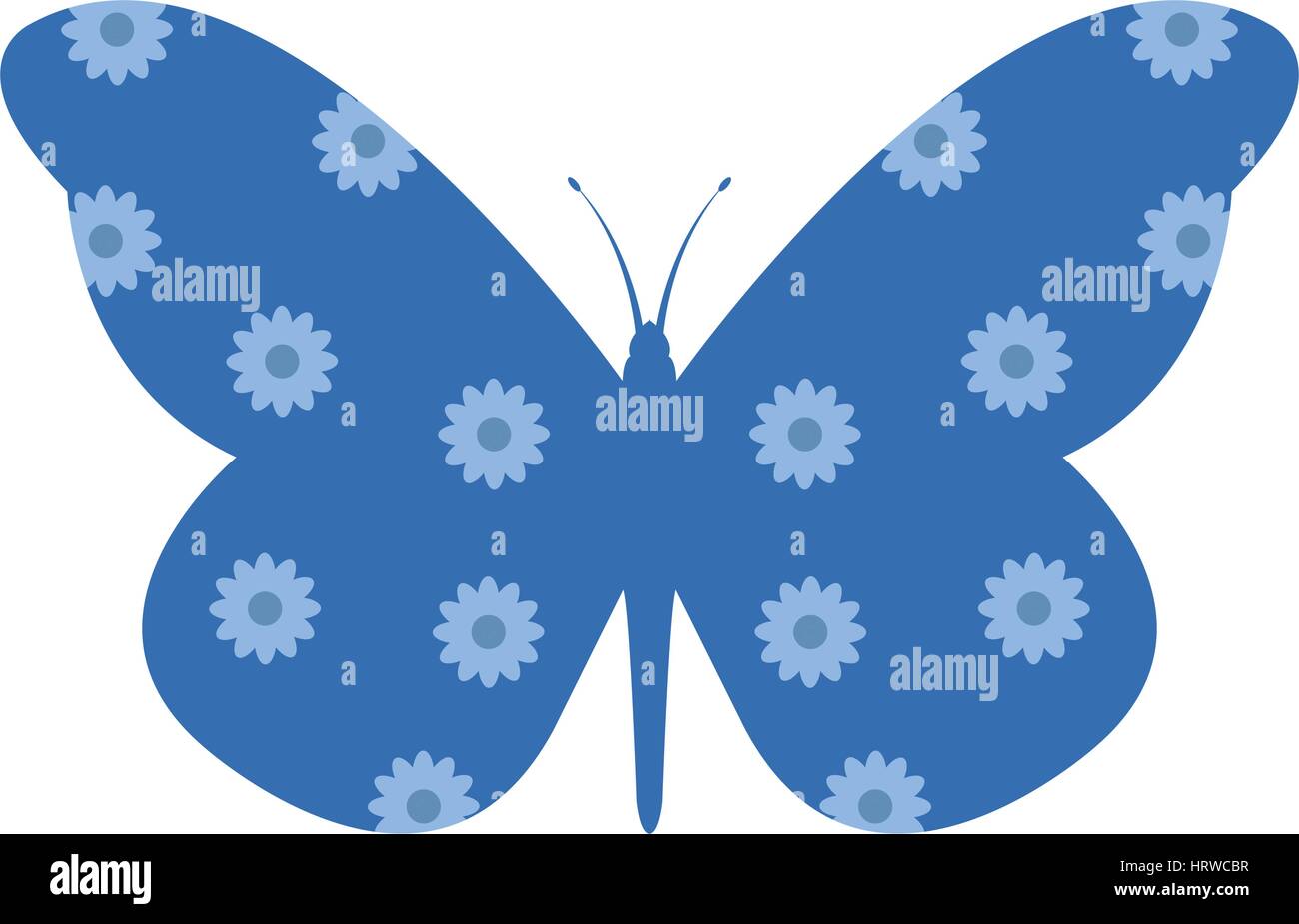 illustrated butterfly icon on white background in vector Stock Vector ...