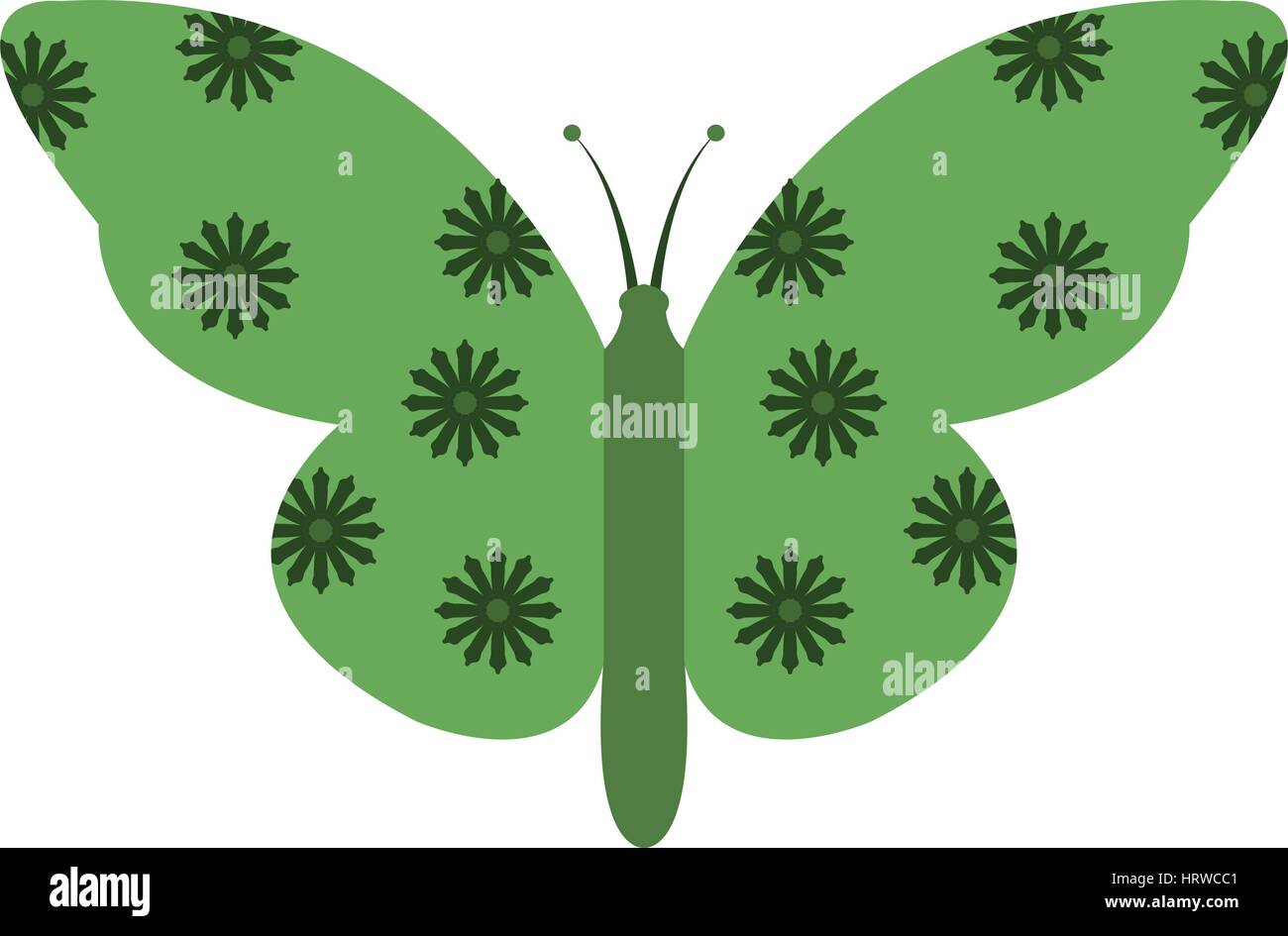 illustrated butterfly icon on white background in vector Stock Vector ...
