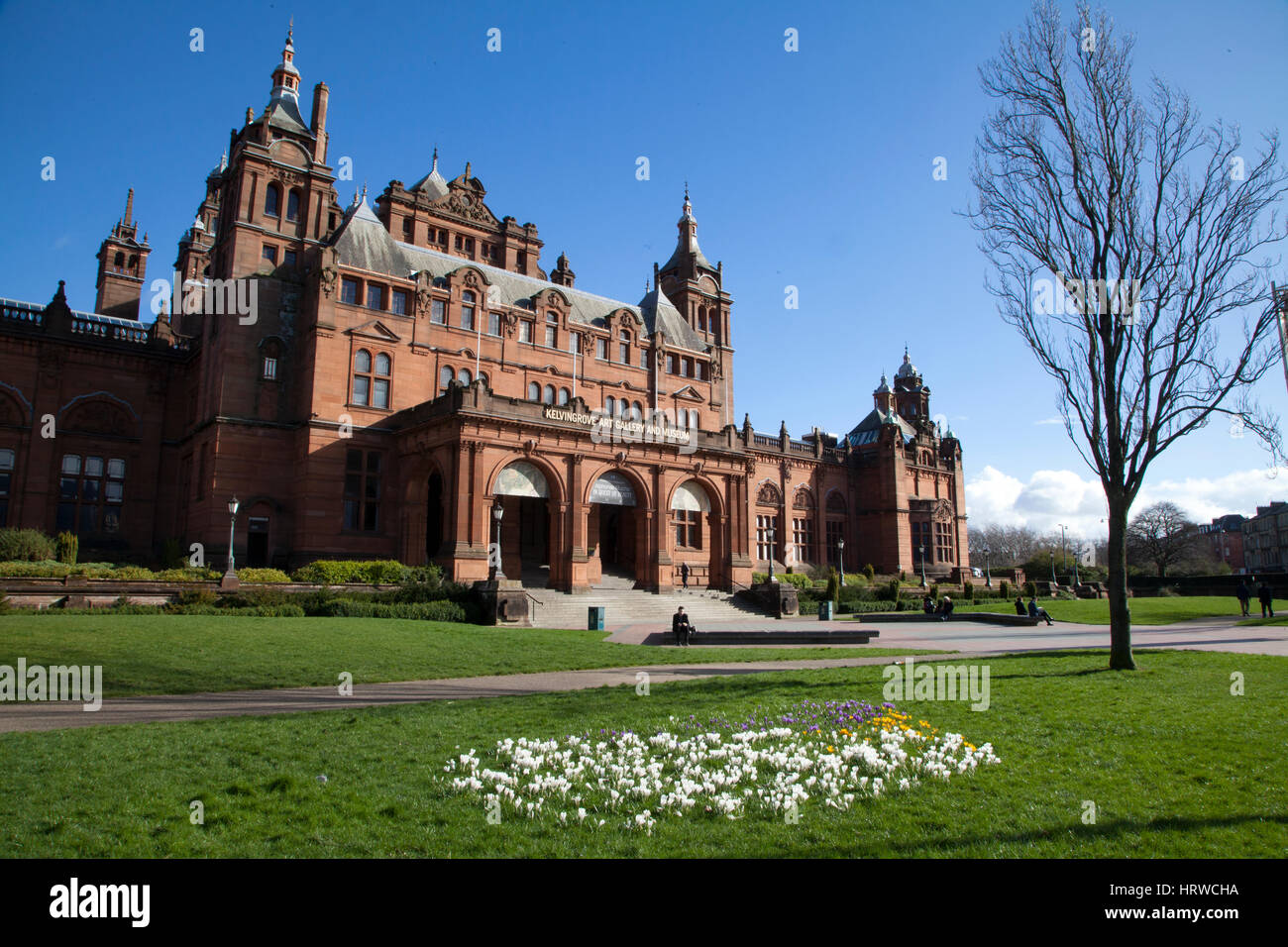 The Kelvingrove Art Gallery and Museum in Glasgow, Scotland Stock Photo
