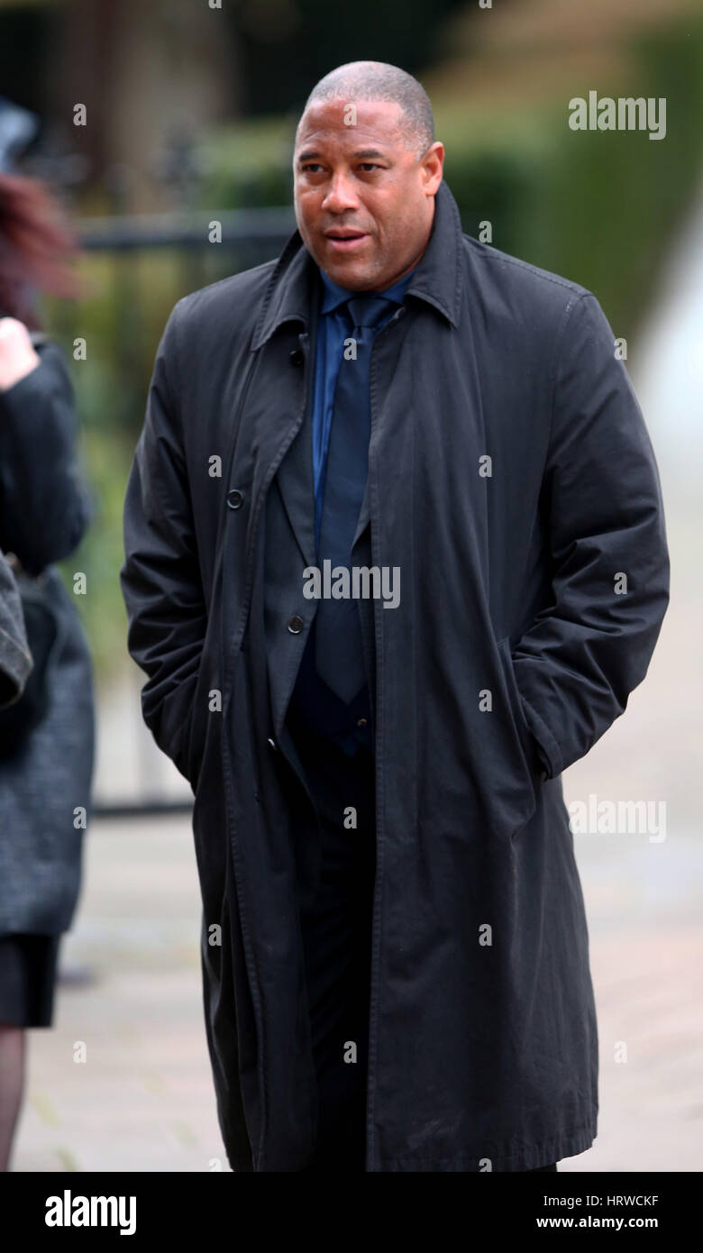 The funeral of ex-England manager Graham Taylor takes place at St. Mary's Church in Watford. Taylor managed Watford FC twice, famously during the time the club was owned by Elton John. He also managed Aston Villa and Wolves.  Featuring: John Barnes Where: Stock Photo