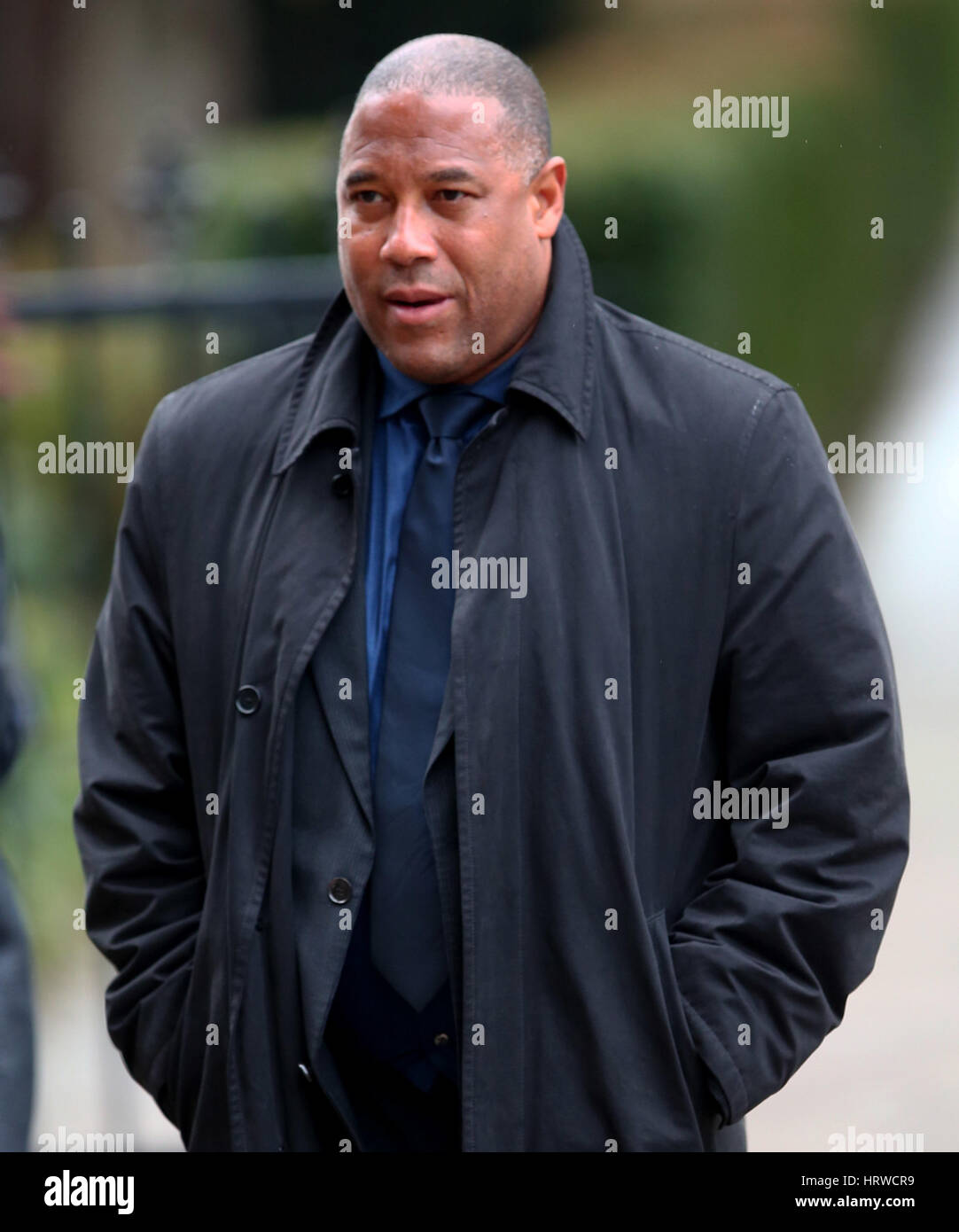 The funeral of ex-England manager Graham Taylor takes place at St. Mary's Church in Watford. Taylor managed Watford FC twice, famously during the time the club was owned by Elton John. He also managed Aston Villa and Wolves.  Featuring: John Barnes Where: Stock Photo