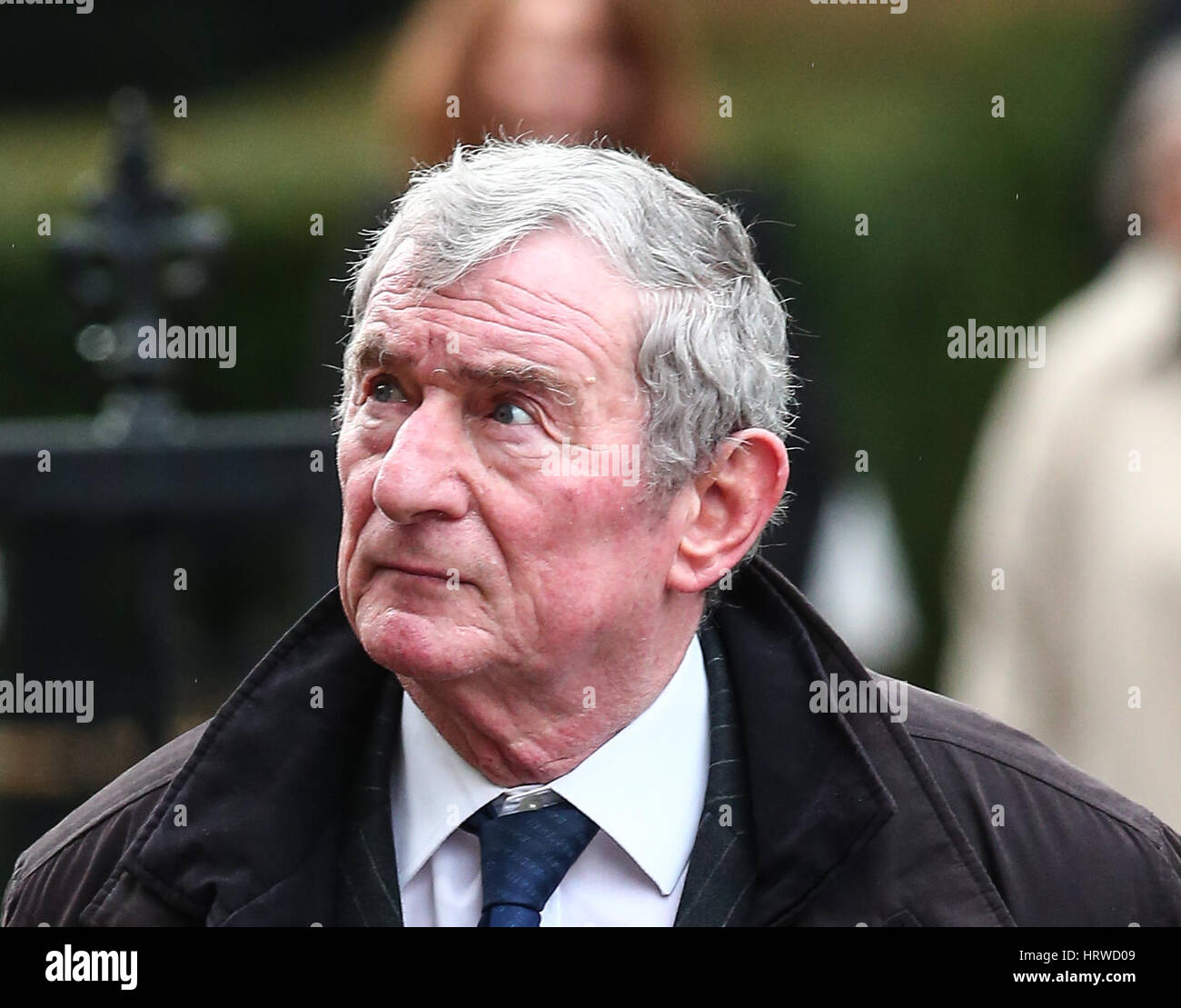 The funeral of ex-England manager Graham Taylor takes place at St. Mary's Church in Watford. Taylor managed Watford FC twice, famously during the time the club was owned by Elton John. He also managed Aston Villa and Wolves.  Featuring: David Pleat Where: Stock Photo