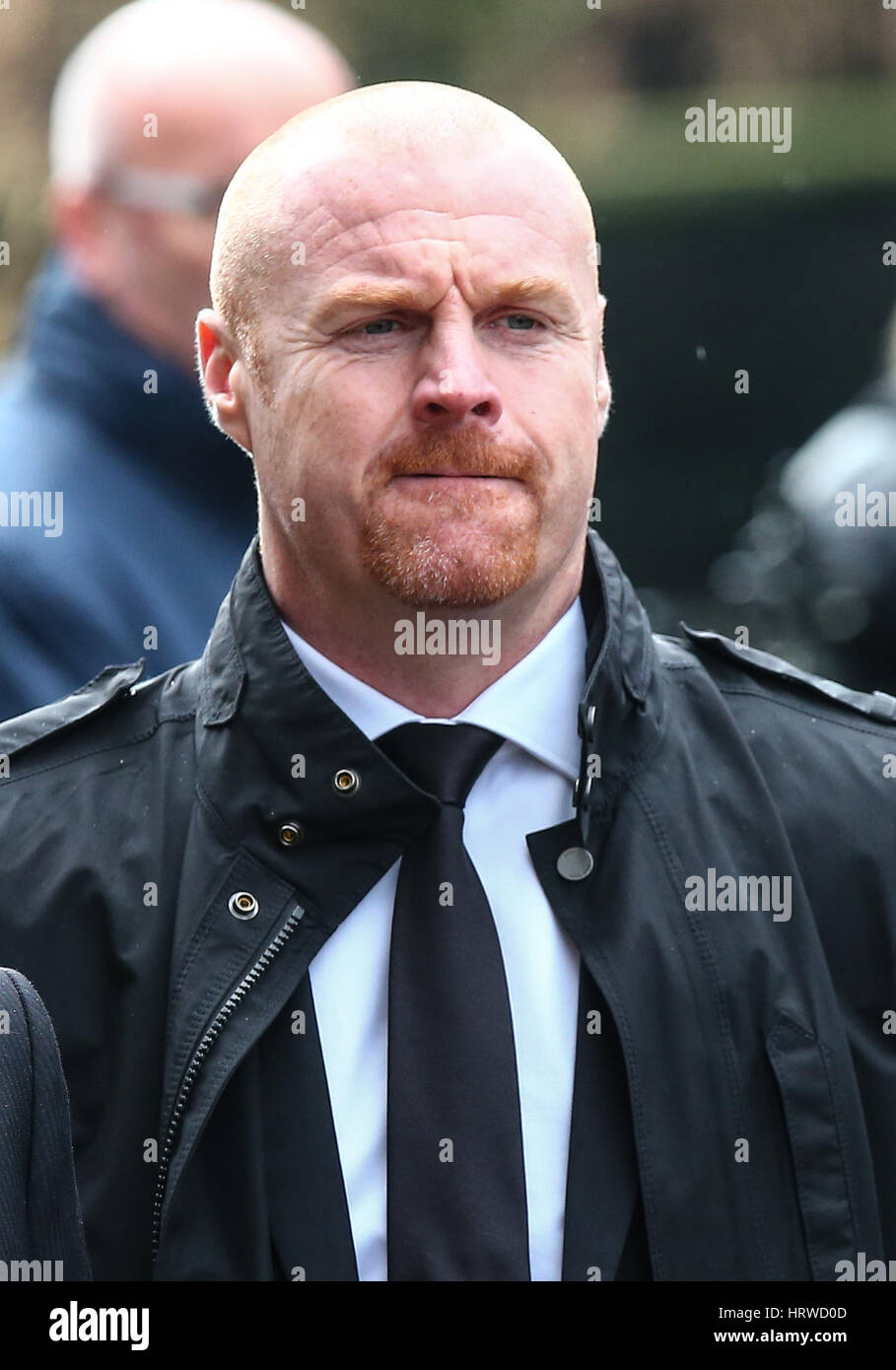 The funeral of ex-England manager Graham Taylor takes place at St. Mary's Church in Watford. Taylor managed Watford FC twice, famously during the time the club was owned by Elton John. He also managed Aston Villa and Wolves.  Featuring: Sean Dyche Where: Stock Photo