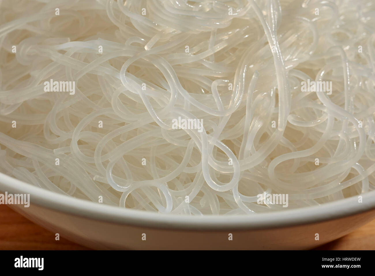 soaked mung bean thread noodles Stock Photo