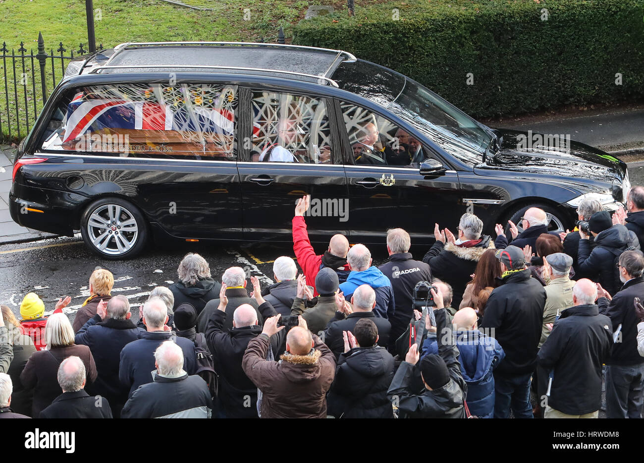 The funeral of ex-England manager Graham Taylor takes place at St. Mary's Church in Watford. Taylor managed Watford FC twice, famously during the time the club was owned by Elton John. He also managed Aston Villa and Wolves.  Featuring: Atmosphere Where: Stock Photo